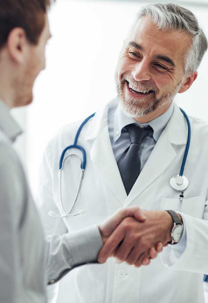 Patient and medical staff