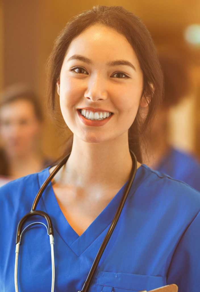 Nurse working in the hospital